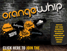 Tablet Screenshot of orangewhip.com.au